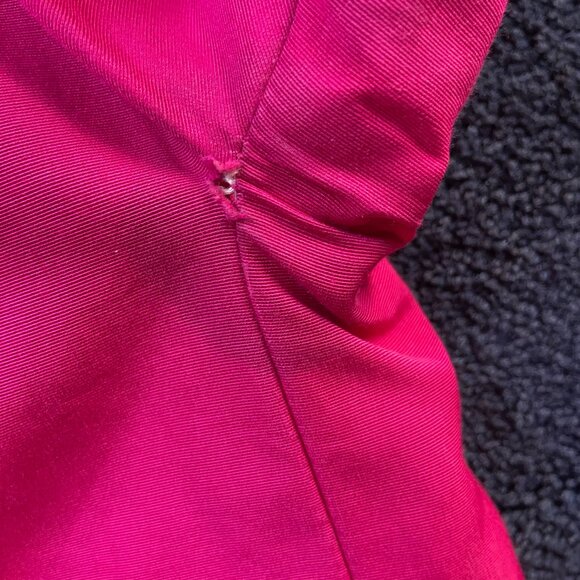 Kate Spade Womans Hot Pink Bow Coat Classic Statement Outerwear Sz S - Picture 4 of 9
